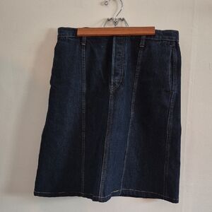 Banana Republic Dark Denim Midi Skirt